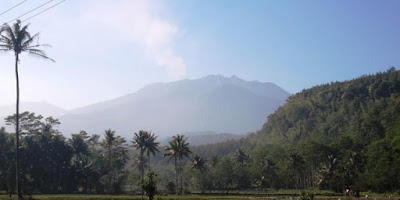 desa terdampak letusan gunung raung