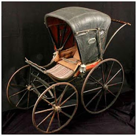 Baby carriage used by the McFetridge family of Beaver Dam, Wisconsin, 1871