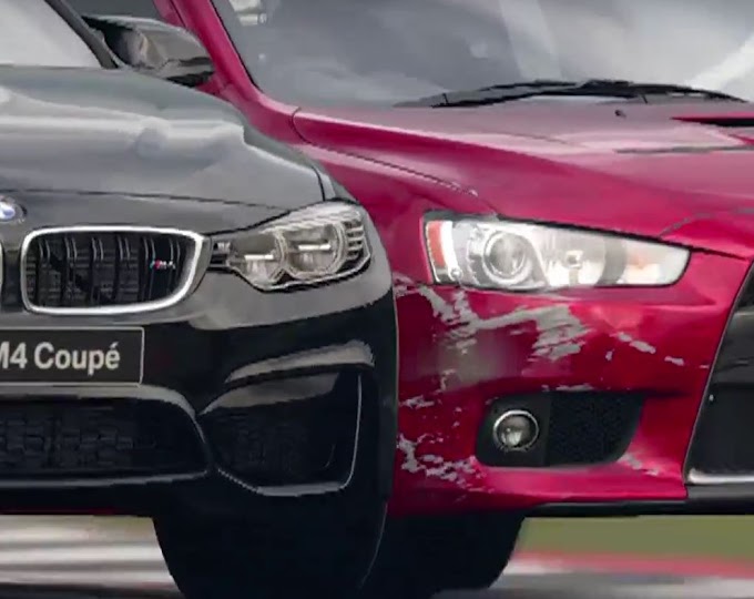 Mitsubishi Lancer EVO -VS- BMW M4 Custom Race Dragon Trail