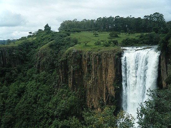 Howick Falls 364ft Height - Natal South Africa...