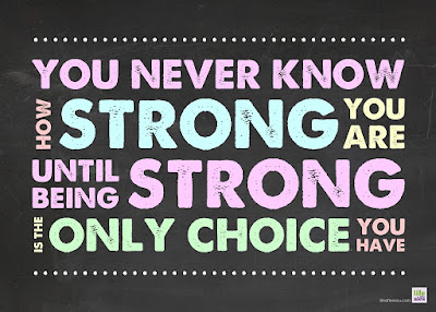 You never know how strong you are