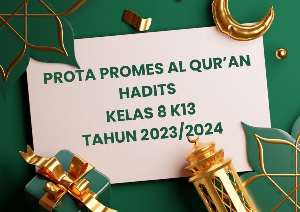 DOWNLOAD PROTA PROMES AL QUR'AN HADITS KELAS 8 K13 TAHUN 2023/2024