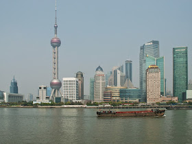 Le quartier Pudong à Shanghai (Chine)