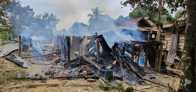 Saat Ambil BLT BBM Rumah Sopiyan Ludes Terbakar