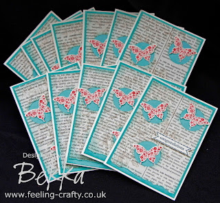 Beautiful Butterfly Congratulations Cards by Stampin' Up! Demonstrator Bekka Prideaux,  She sent these cards to people in her team - find out about joining here