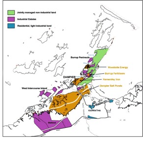 Burrup Industrial Map
