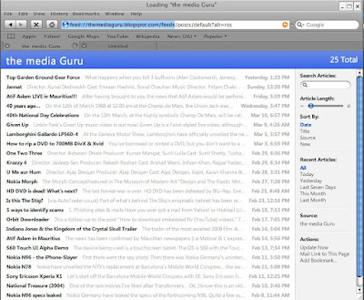 Safari RSS Feeds