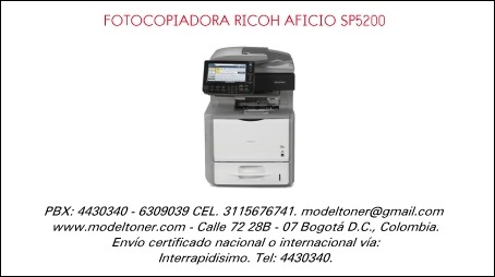 FOTOCOPIADORA RICOH AFICIO SP5200