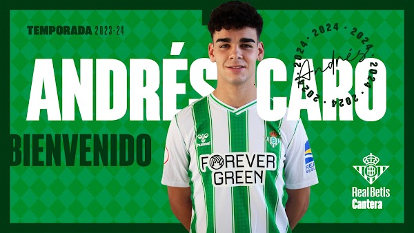 Oficial: Betis Deportivo, firma cedido Andrés Caro