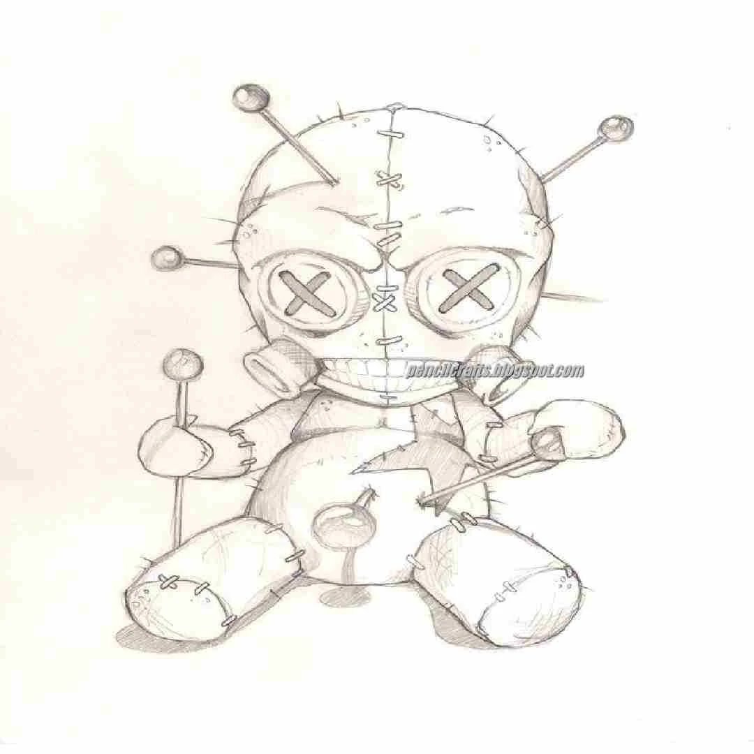 Voodoo Doll Art Drawings and Sketches