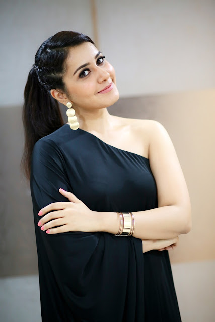 Actress Rashi Khanna Hot in Black Dress ULTRA HD Photos