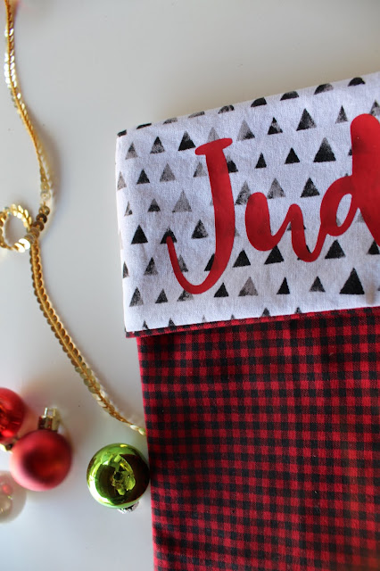 Create a personalized stocking in no time with Cricut Maker!