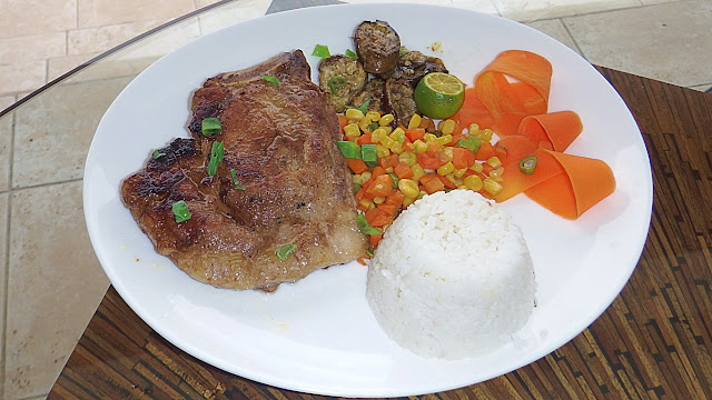 pork chops at Pasqualino's Ristorante Italiano in Sta. Rita, Samar