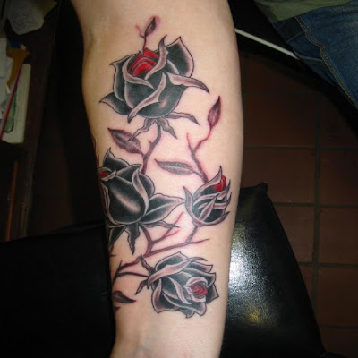 black rose tattoo