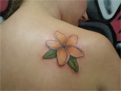 Yellow Plumeria Tattoo