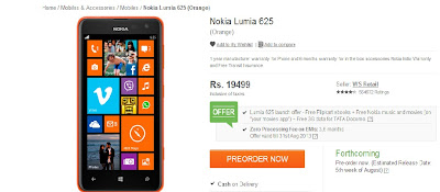 flipkart lumia 625 screenshot