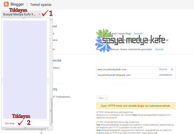 Blogger Yeni Blog Açma