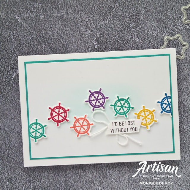 On the Ocean, Stampin' Up!, Global Designproject, GDP380, zelfgemaakt, kaart, stampin met Monique