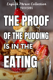 English Phrase Collection | Proverbs | The proof of the pudding is in the eating