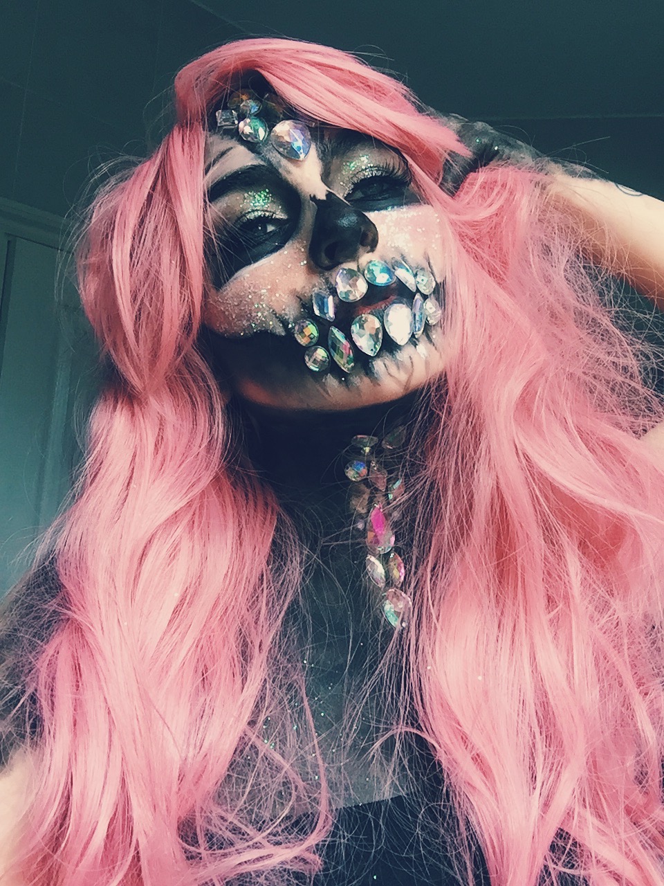 Glam Skull Halloween Makeup Tutorial Katie Snooks