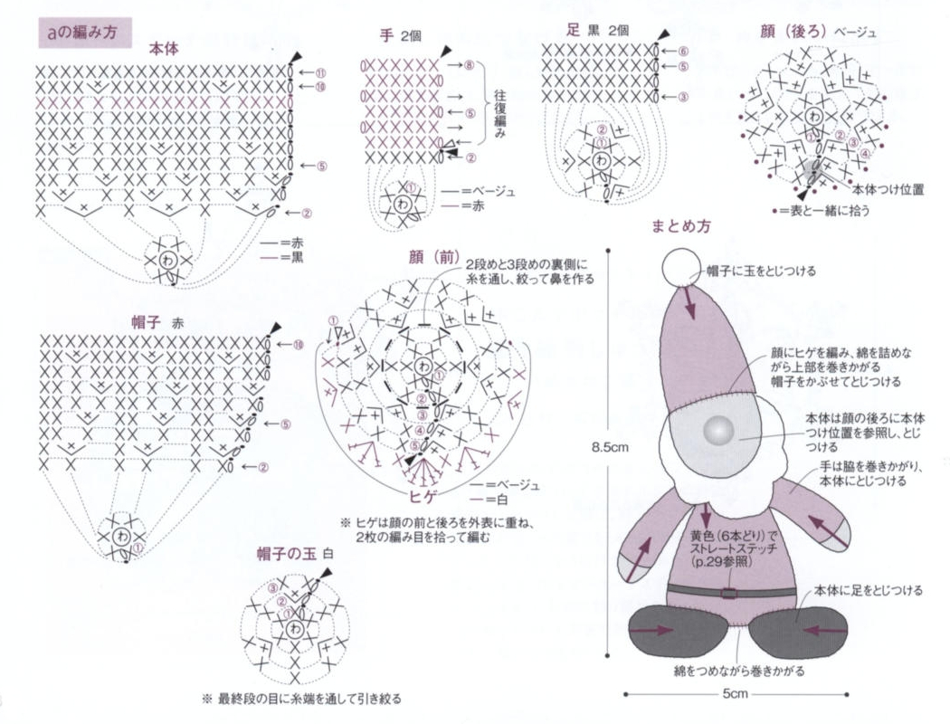 Crochet Santa Claus Free Pattern Scheme