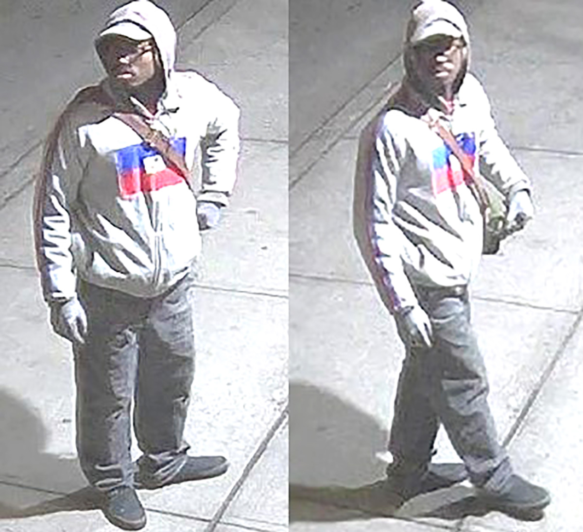 The NYPD's Hate Crimes Task Force is investigating an act of vandalism on a synagogue. Cops are looking for this man connection with the crime. -Photo by NYPD