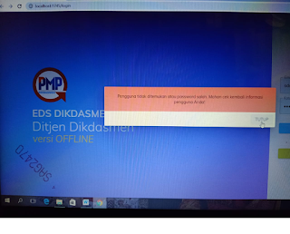 Tidak bisa login aplikasi eds setelah proses registrasi