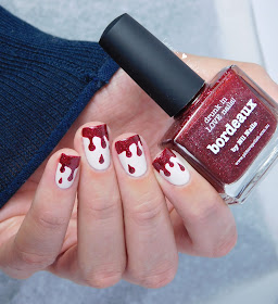 Blood Drip Nail Art Halloween Nail Art