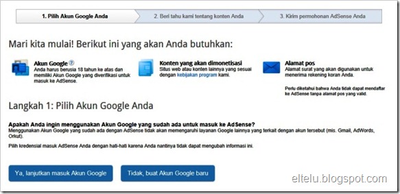 Mendaftar Google AdSense