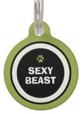 Green Custom Dog ID Tag