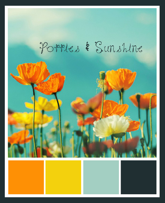 Poppies Sunshine A Wedding Color Story My Wedding Reception Ideas 