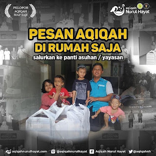 Pesan Aqiqah Nurul Hayat Karawang bisa dirumah aja. Layanan Jasa aqiqah Karawang.