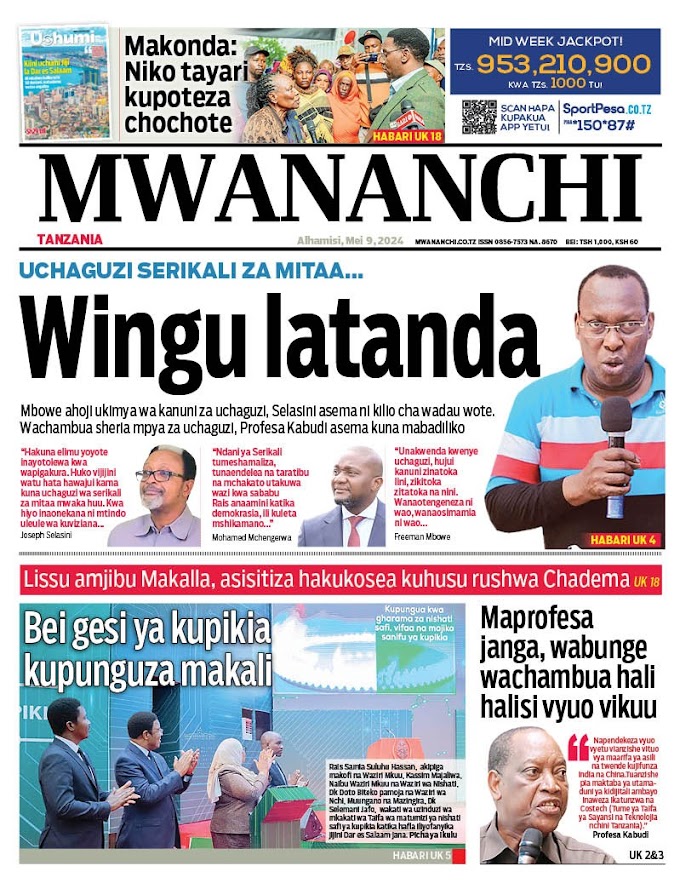 Magazeti ya Leo Tarehe 09 May 2024