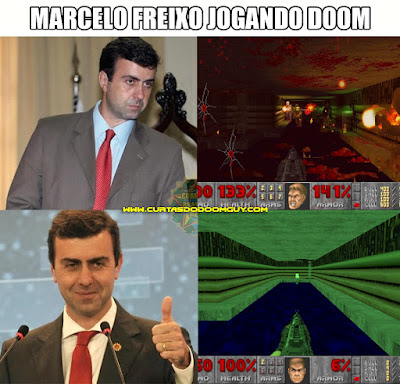 Marcelo Freixo jogando Doom