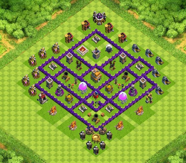 ... Hall 7 Designs with Air Sweeper - Clash Of Clans | Clash Of Clans Base