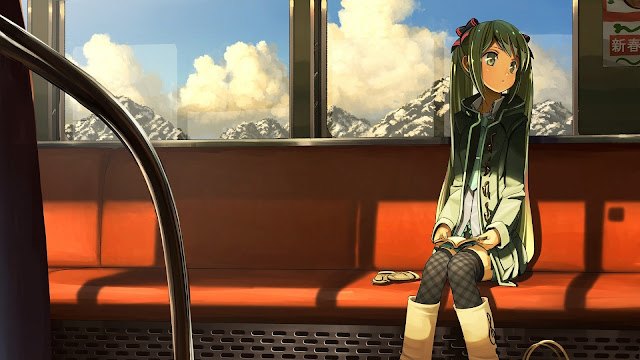 Hatsune Miku Train HD Wallpaper