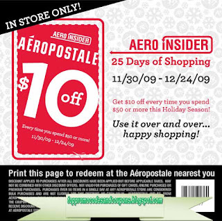 Free Printable Aeropostale Coupons