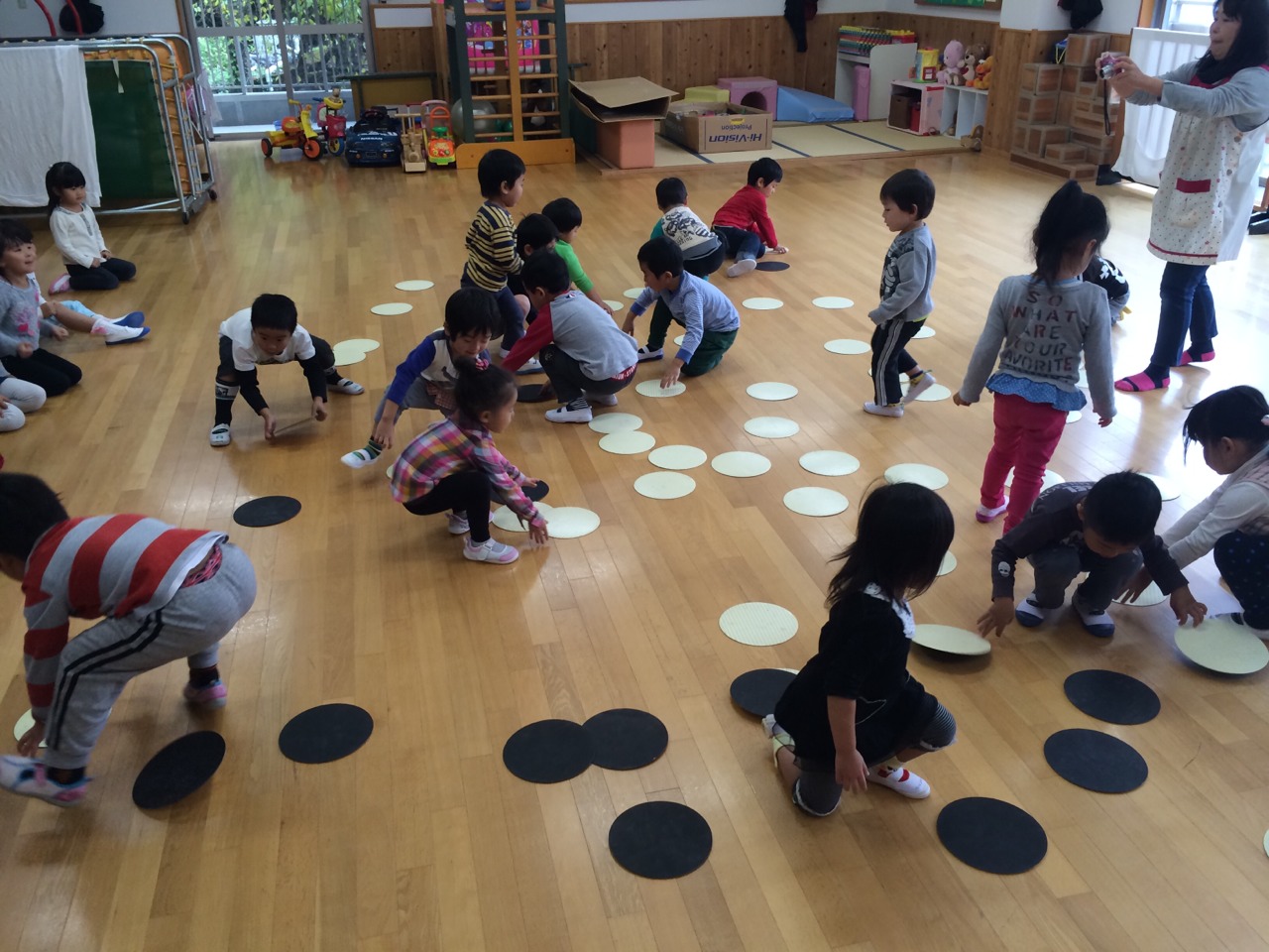 古里保育園のブログ ゲーム遊び 3歳児4歳児