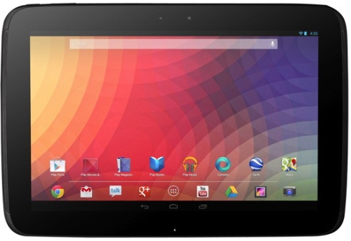 Nexus 10 with Android 4.2.0 Jelly Bean