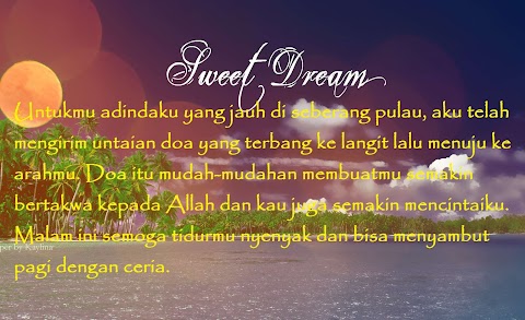 ucapan selamat malam buat pacar kesayangan