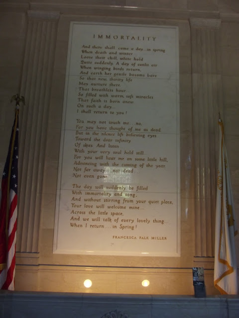 Meditation Chapel interior, poem, Salt Lake City, UT