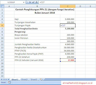 Fungsi Iteration di Excel