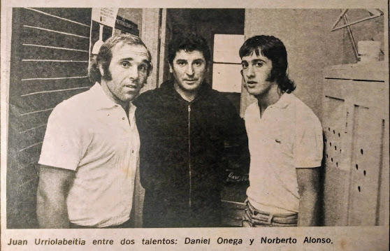 Juan Eulogio Urriolabeitia, Daniel Onega y Norberto Alonso en River Plate en 1973