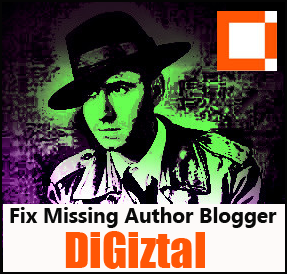 how to fix missing author in Blogger template