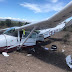 Avioneta aterriza de emergencia en Coahuila; tripulantes se salvan de milagro