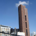 Leaning Tower of Confucius Plaza - I liked the distortion (plus cloud) so much I had to keep it.