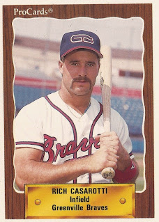 Rich Casarotti 1990 Greenville Braves card