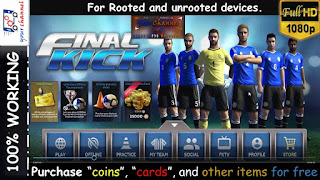 Download Gratis Final Kick Online Football Mod Apk + Data Terbaru 2017