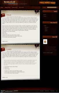 blak magik blogger template