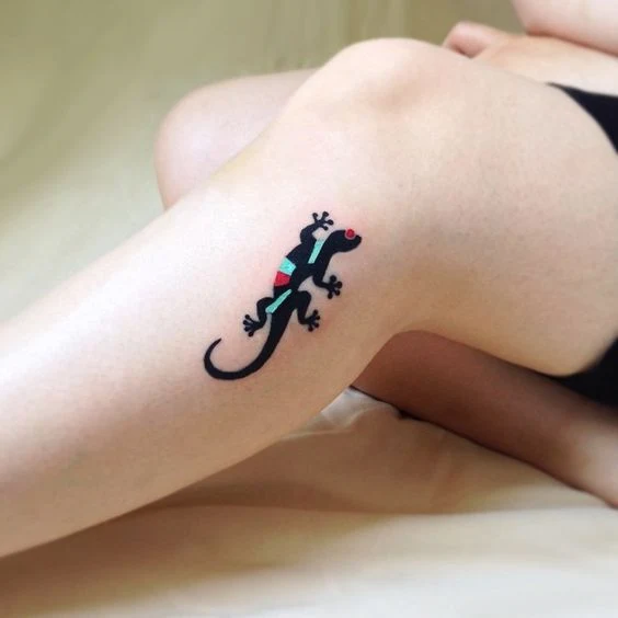 Tatuajes de salamandras para mujer